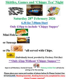 Skittles, Games and ‘Chippy Tea’ Night