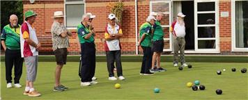 Annual game v Leicester Visually Impaired Bowls Club