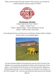 Opening Day at last!!